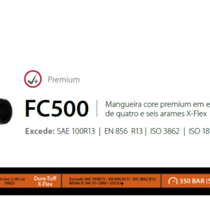 Aeroquip 4 e 6 Tramas de Aço